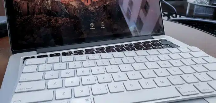 Apple keyboard on MacBook Pro