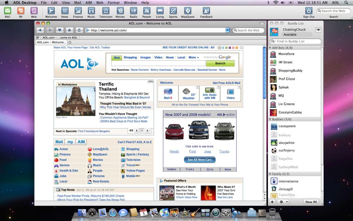 logiciel AOL Mail