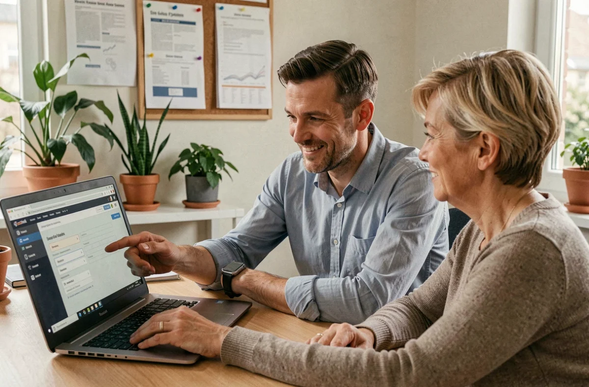 Technicien d'Assistance Informatique 76 apportant un support de proximité à un client à Rouen