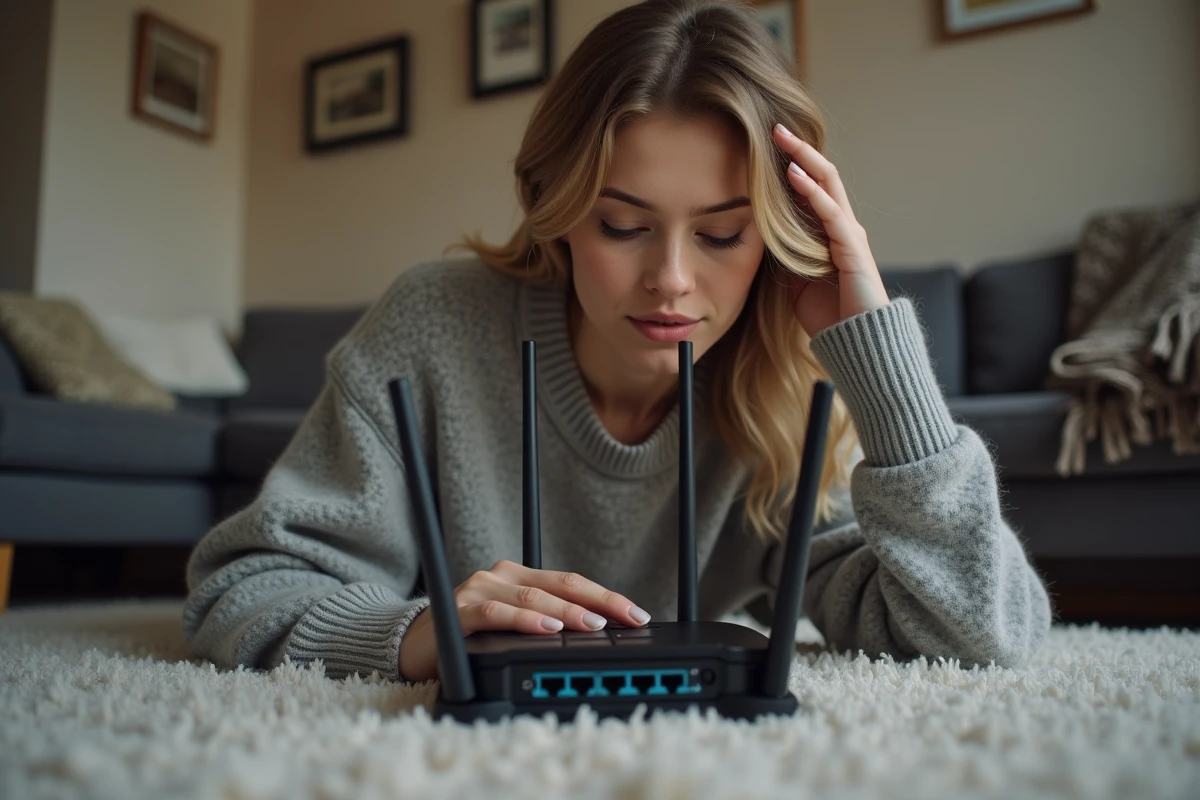 Jeune femme examinant le dos d