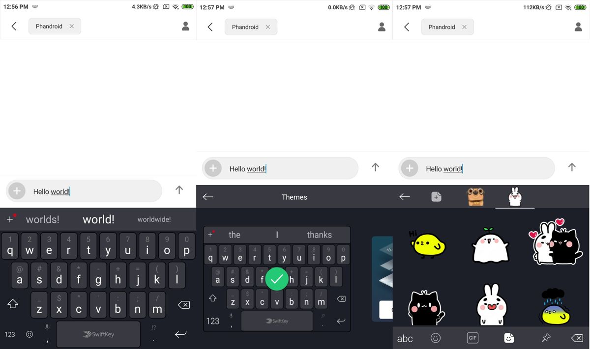 Code clavier android