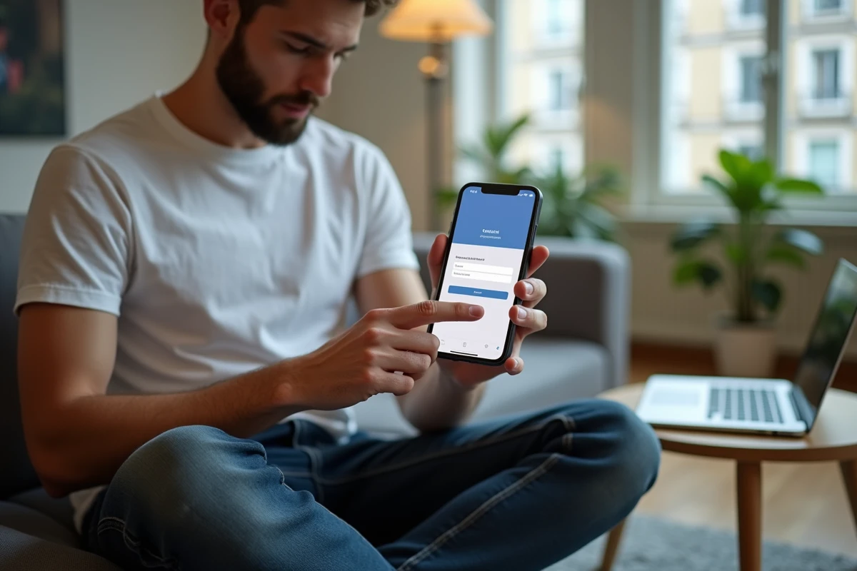 Étudiant consultant le webmail de Nantes sur son smartphone depuis son appartement, parcours de première connexion