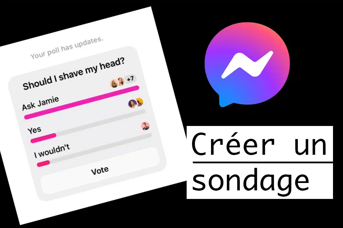 création d'un sondage Messenger